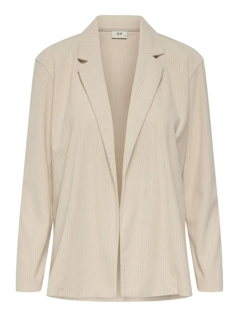 Blazer In Costina Di Velluto Donna, Unisex, Bianco panna