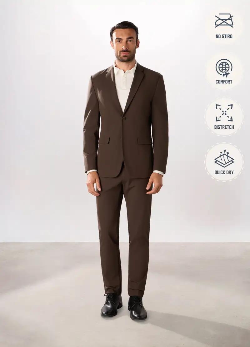 Upim Blazer Uomo Marrone 4254378 miniatura 2