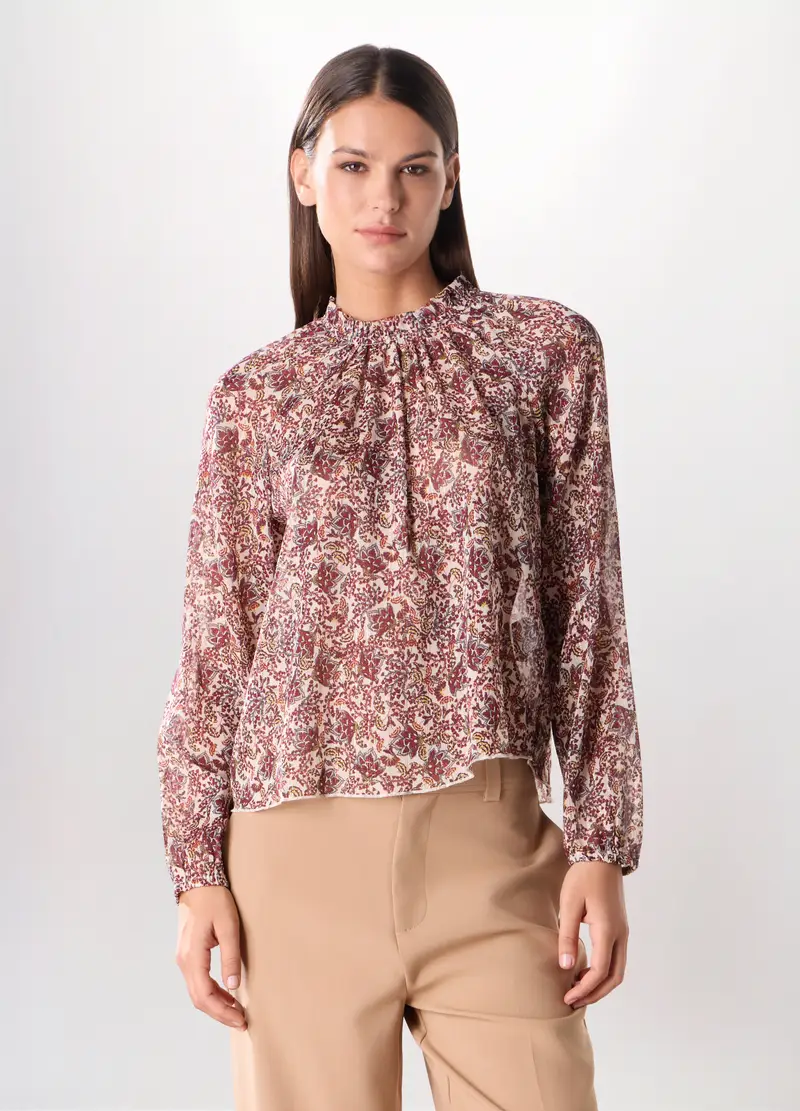 Upim, Blusa Chiffon Donna, Rosso mattone, Taglia: XS