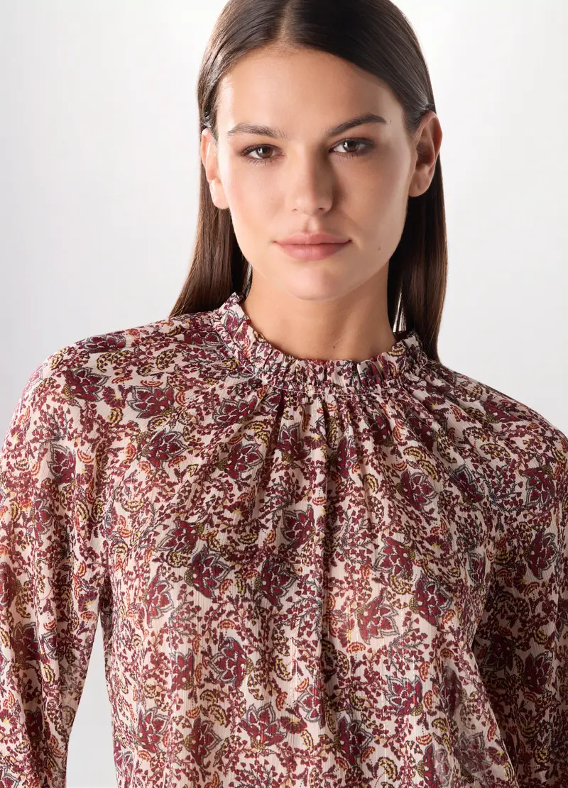 Upim, Blusa Chiffon Donna, Rosso mattone, Taglia: XS miniatura 2