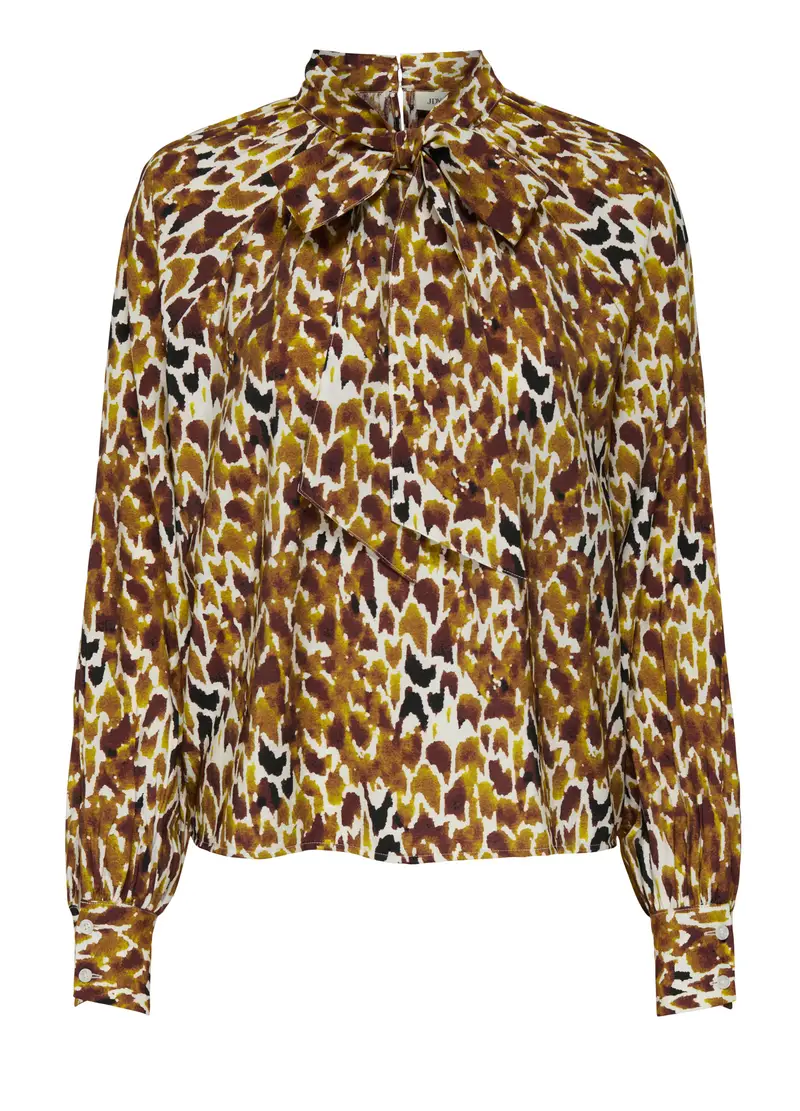 Blusa Con Stampa Donna, Unisex, Bianco miniatura 2