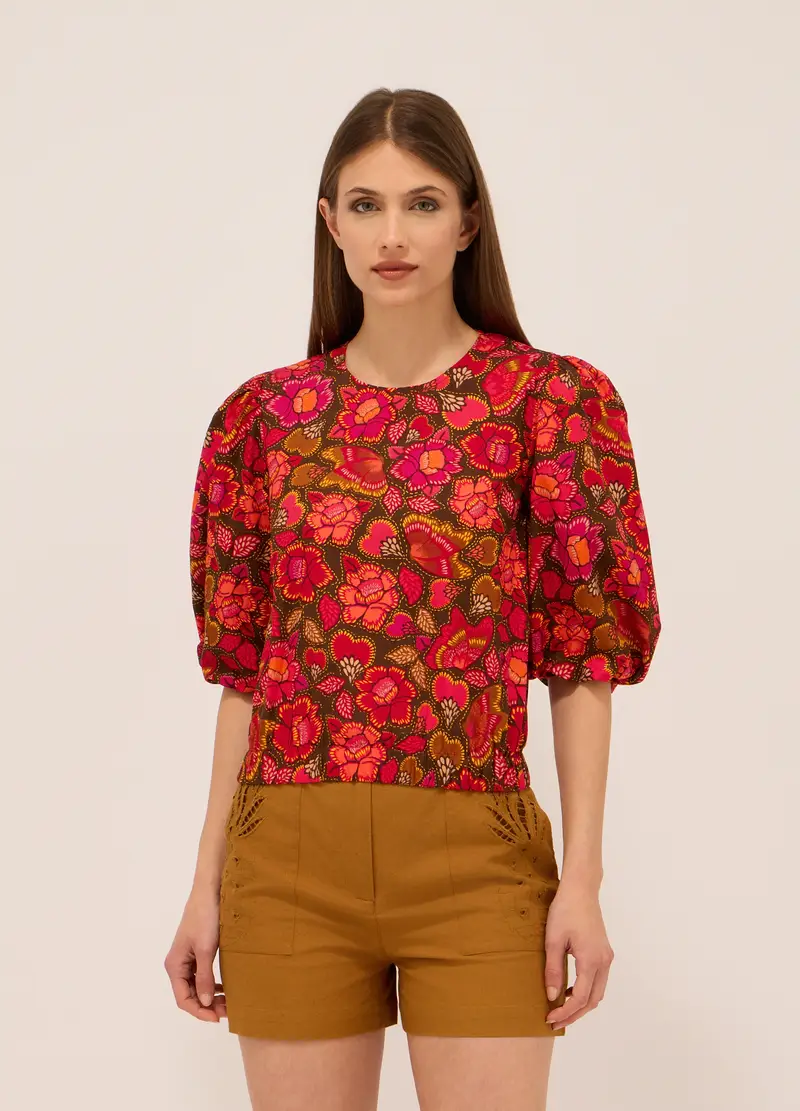 Upim, Blusa In Popeline Di Puro Cotone Donna, Arancione tangerine, Taglia: XS