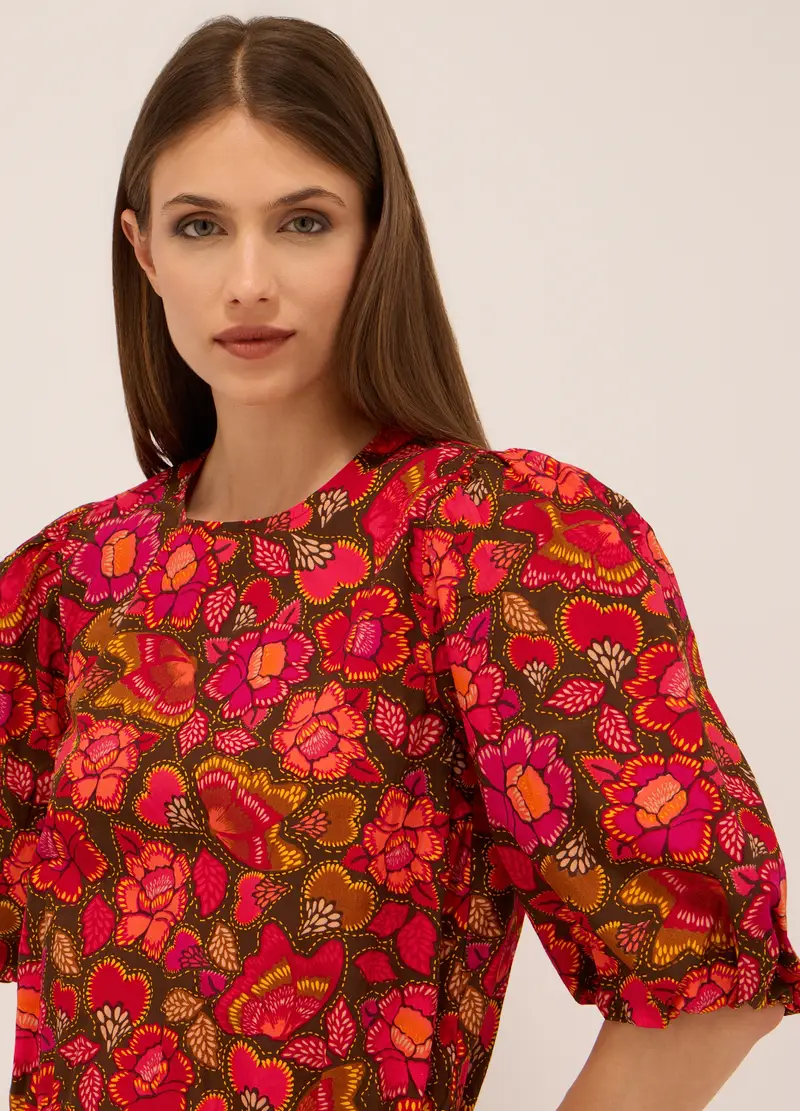 Upim, Blusa In Popeline Di Puro Cotone Donna, Arancione tangerine, Taglia: XS miniatura 2