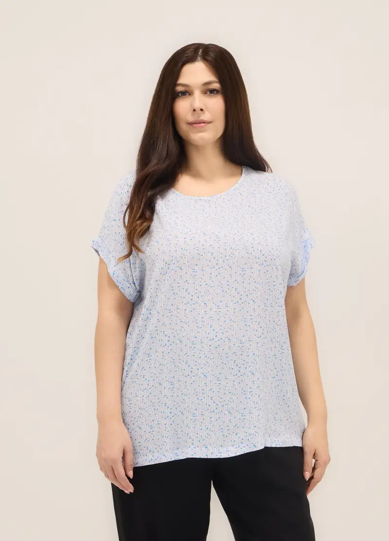 Upim, Blusa In Pura Viscosa Donna Curvy, Bianco gesso, Taglia: S