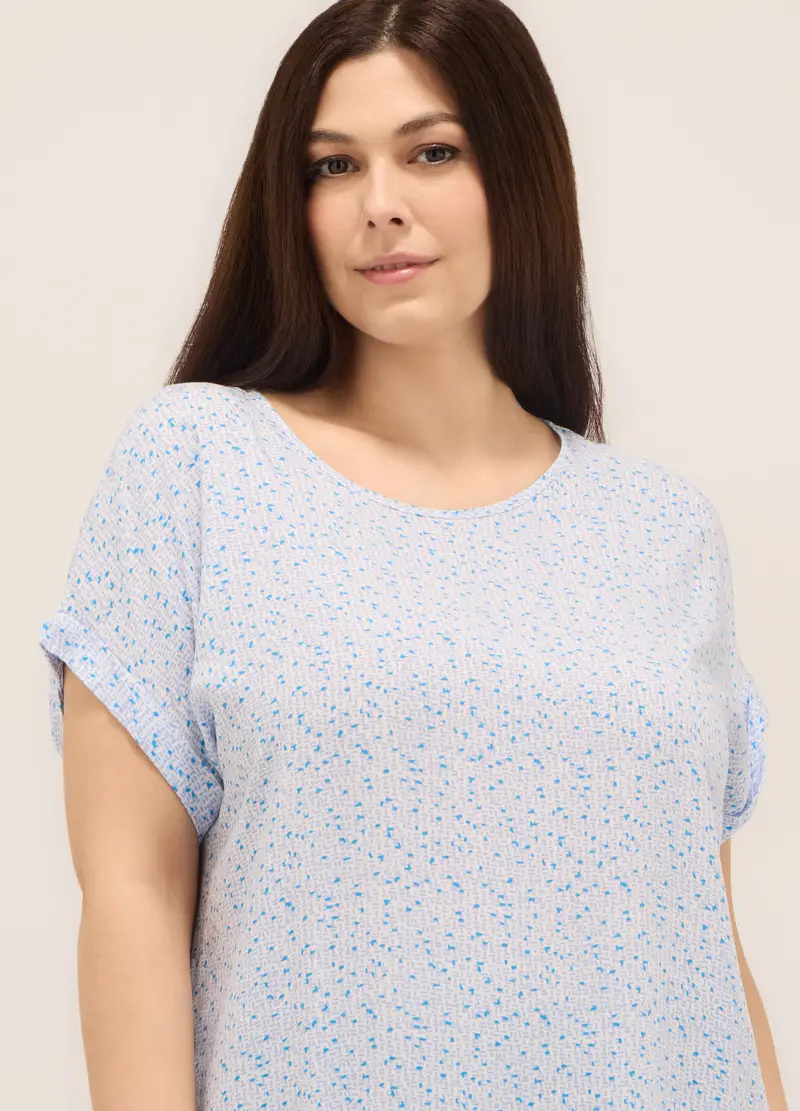 Upim, Blusa In Pura Viscosa Donna Curvy, Bianco gesso, Taglia: S miniatura 2