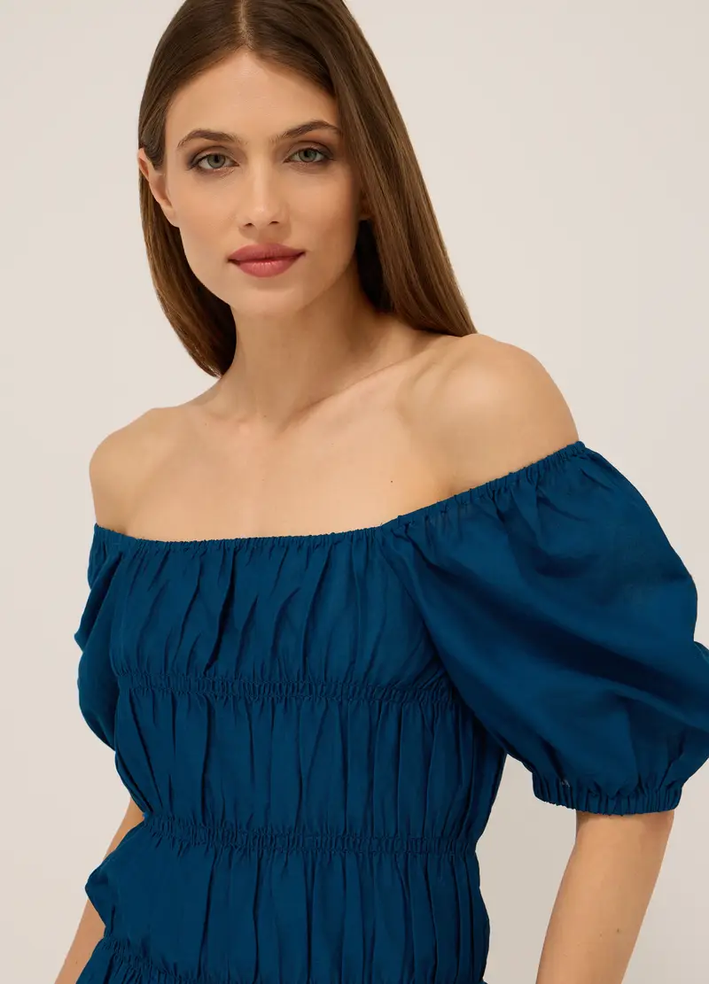 Upim, Blusa In Puro Cotone Donna, Blu Bluette, Taglia: XS miniatura 2