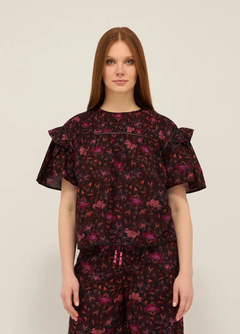 Upim, Blusa In Puro Cotone Donna, Rosso fragola, Taglia: XS