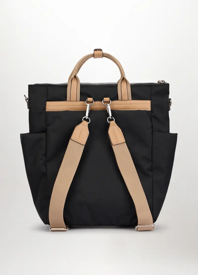 Borsa A Zainetto Donna, Nero miniatura 2