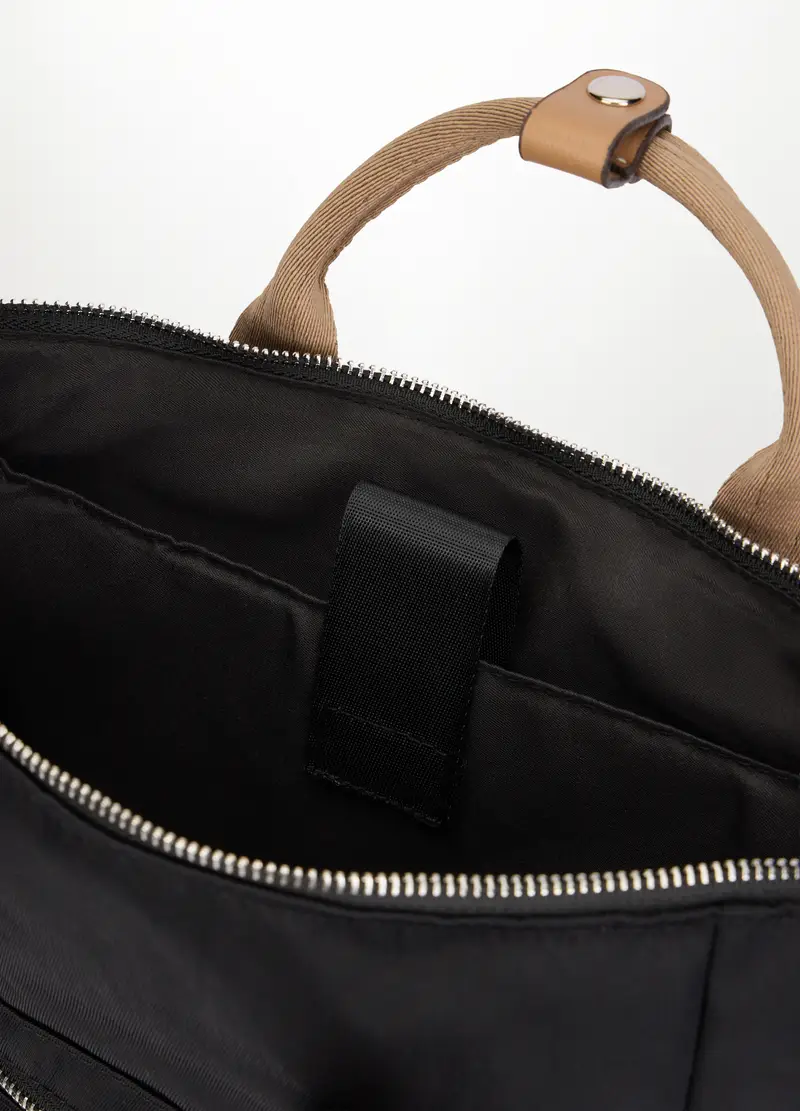 Borsa A Zainetto Donna, Nero miniatura 3