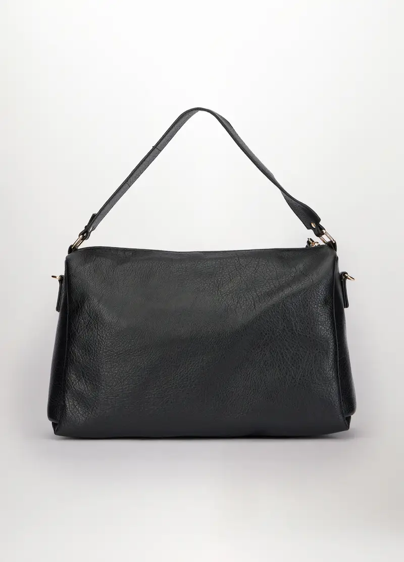 Borsa In Eco Pelle Donna, Nero miniatura 2