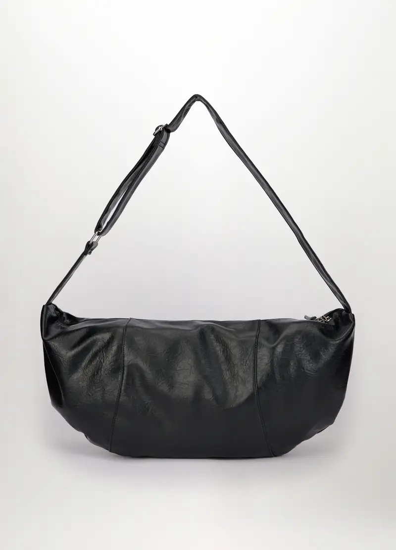 Borsa In Eco Pelle Donna, Nero miniatura 2
