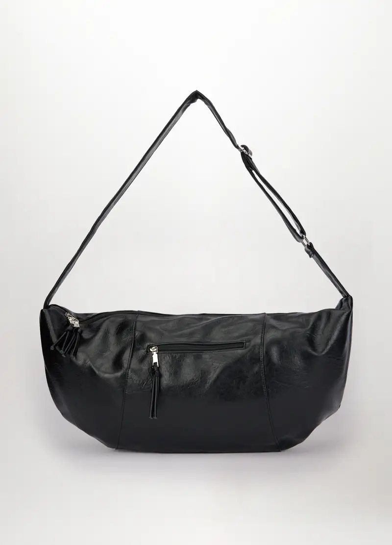 Borsa In Eco Pelle Donna, Nero