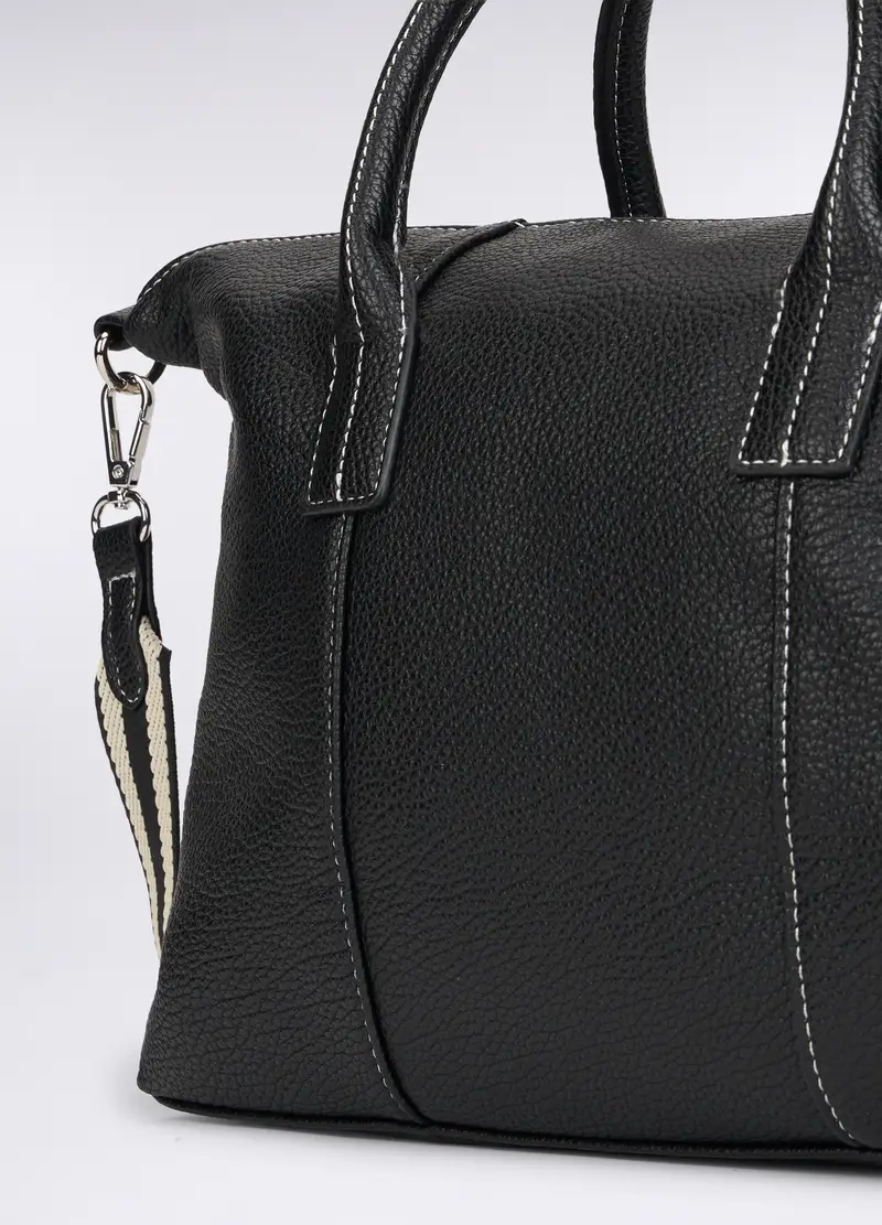 Borsa In Eco Pelle Donna, Nero miniatura 2