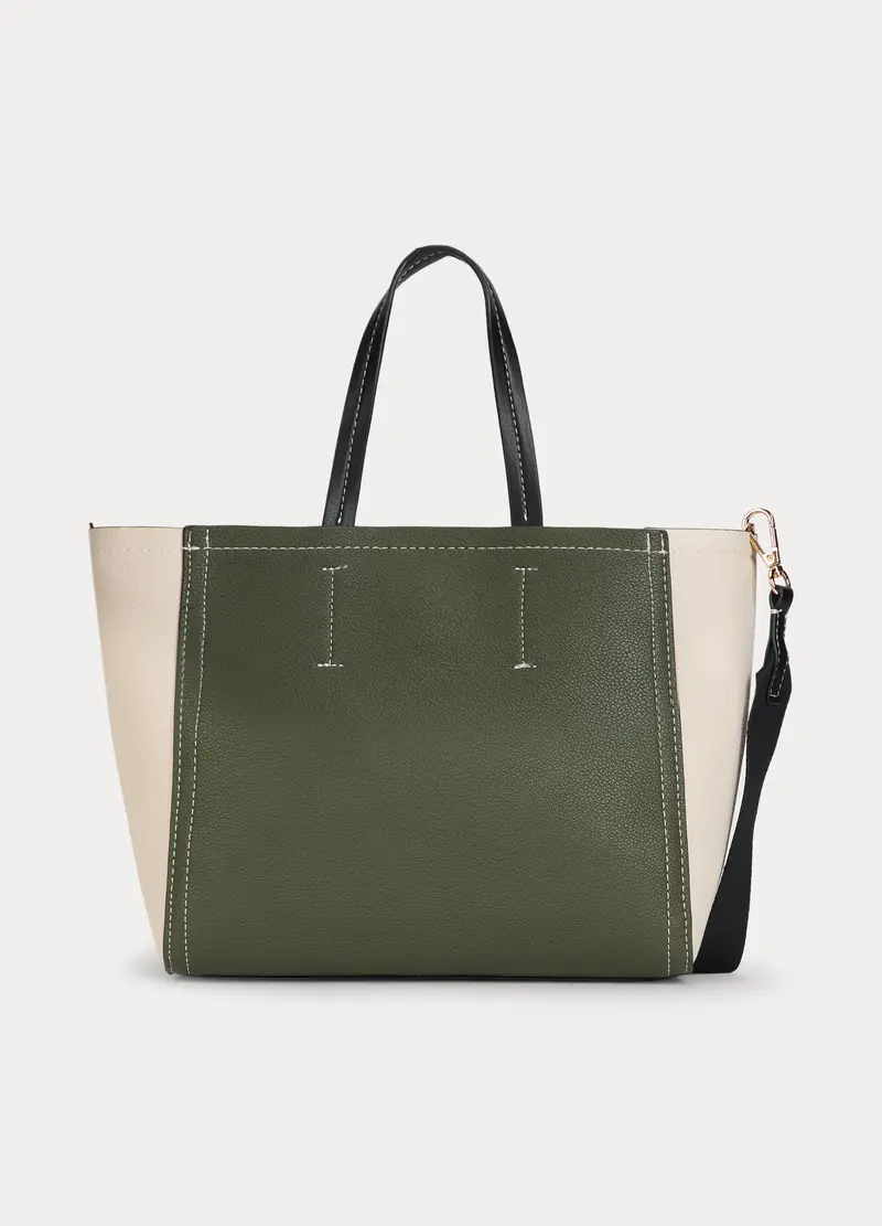 Borsa In Eco Pelle Donna, Verde oliva
