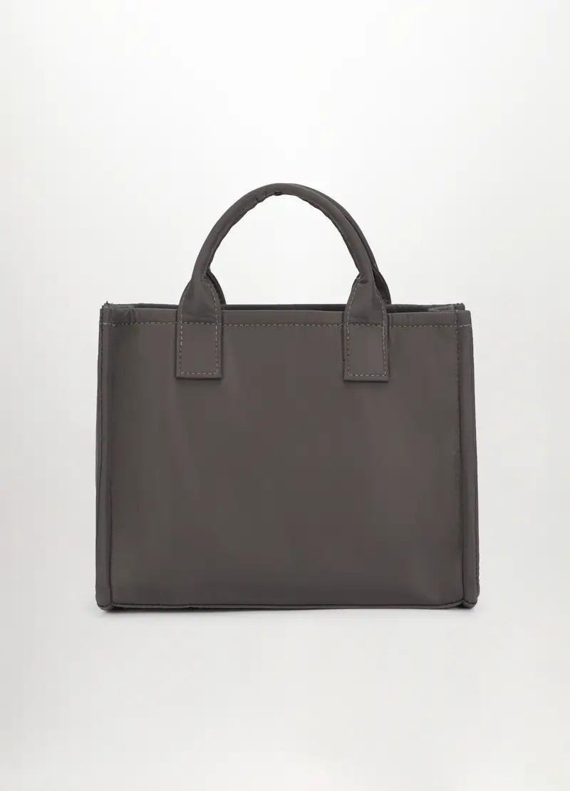 Borsa In Tessuto Donna, Grigio scuro miniatura 2