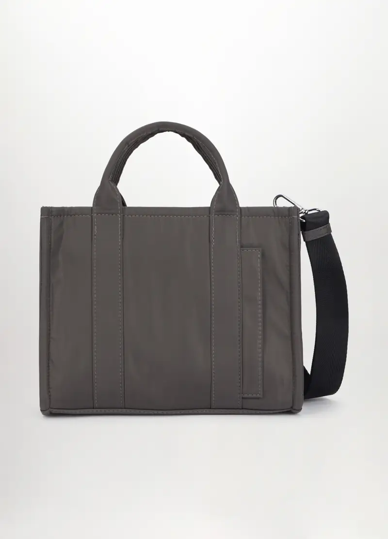 Borsa In Tessuto Donna, Grigio scuro