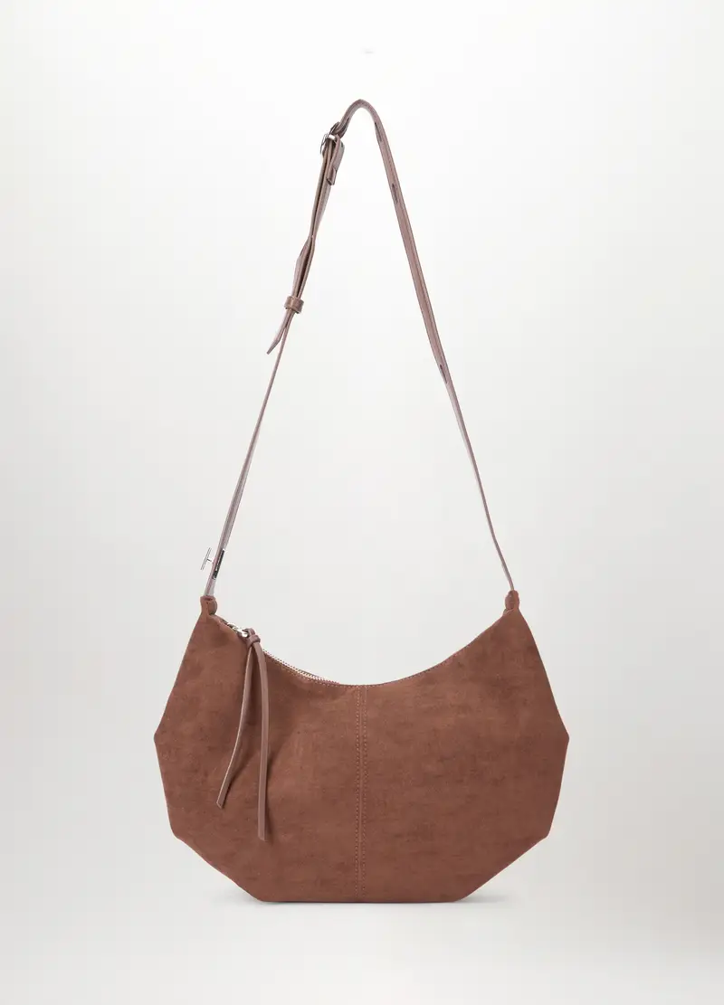 Borsa Scamosciata Donna, Marrone chiaro