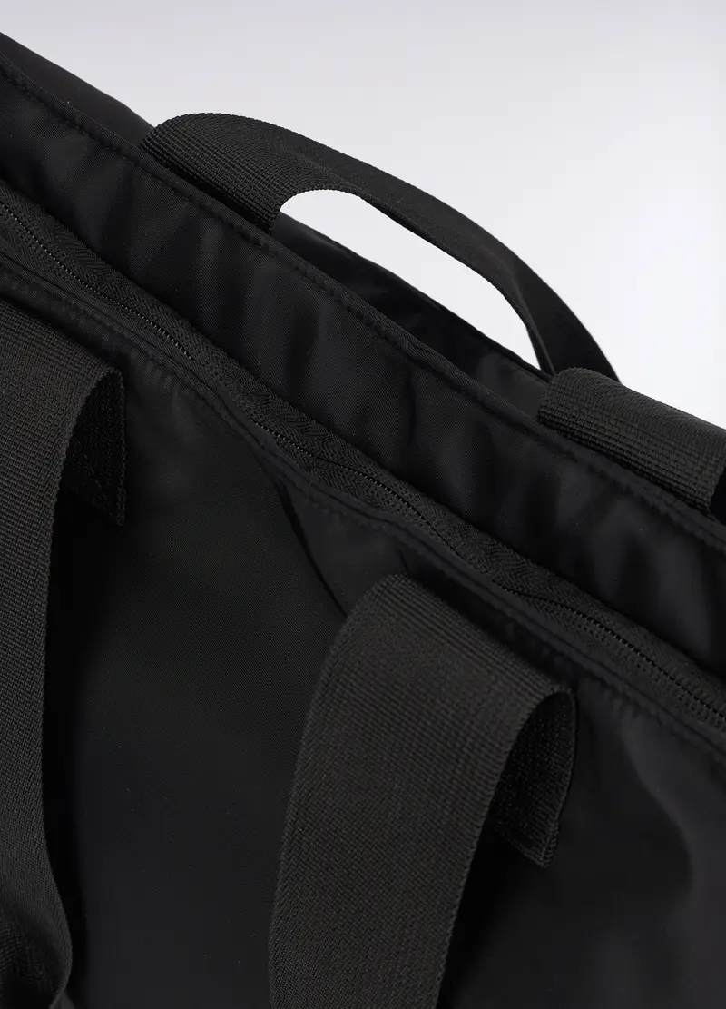 , Borsa Tote Uomo, Nero miniatura 3