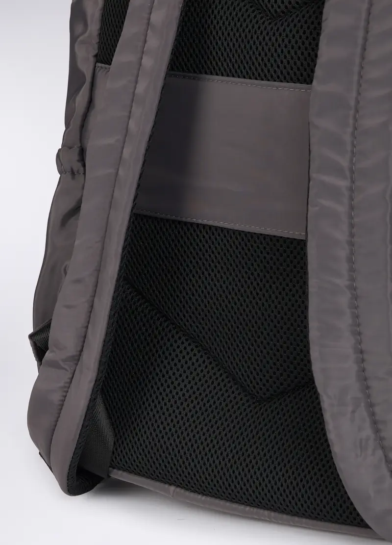 Borsa-zaino In Tessuto Donna, Grigio scuro miniatura 2