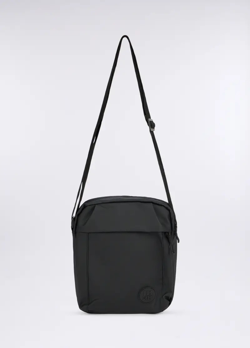 Borsello A Tracolla Con Zip Uomo, Grigio scuro