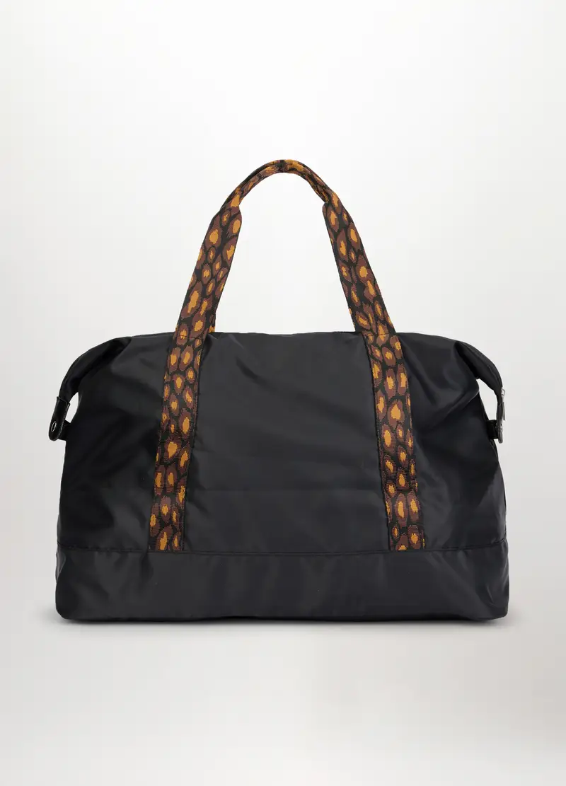 Borsone Animalier Donna, Nero stampa 2 miniatura 2