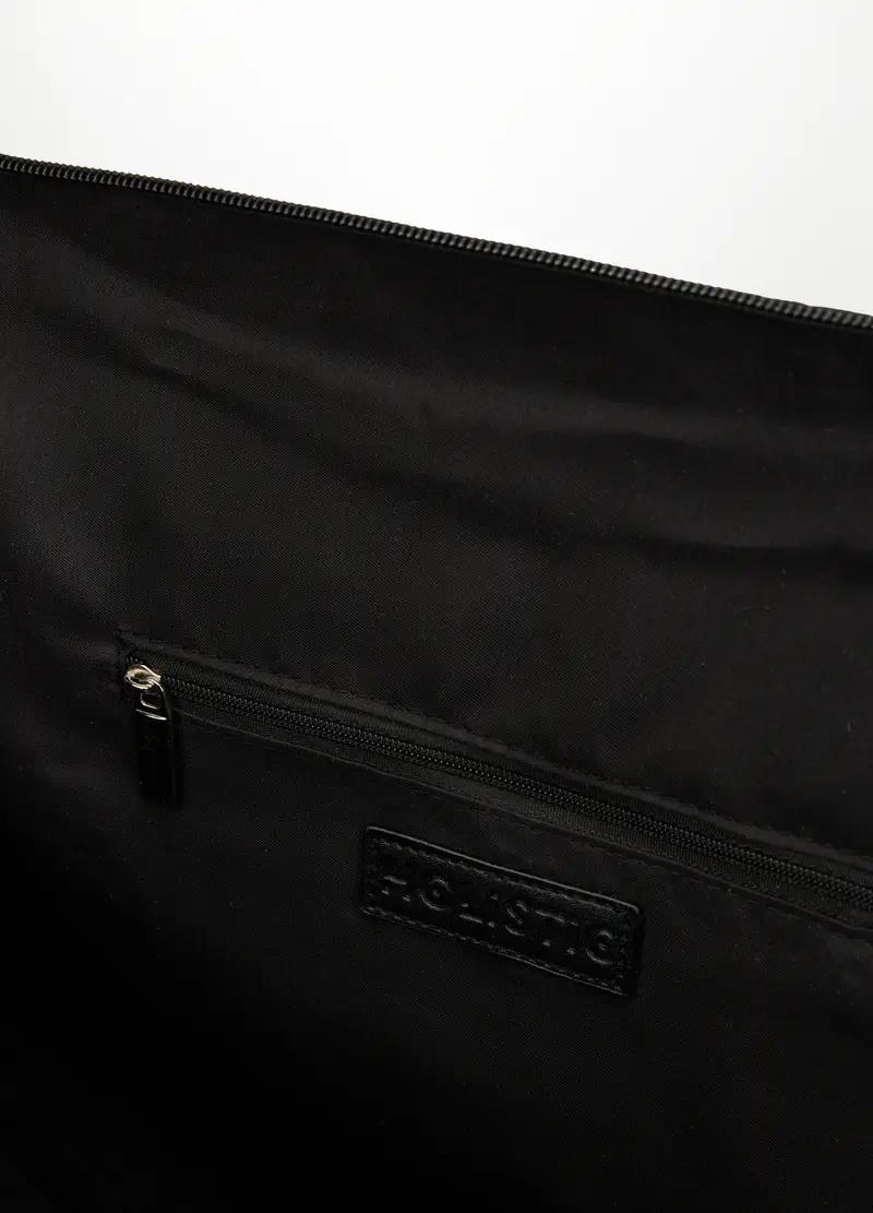 Borsone Animalier Donna, Nero stampa 2 miniatura 3