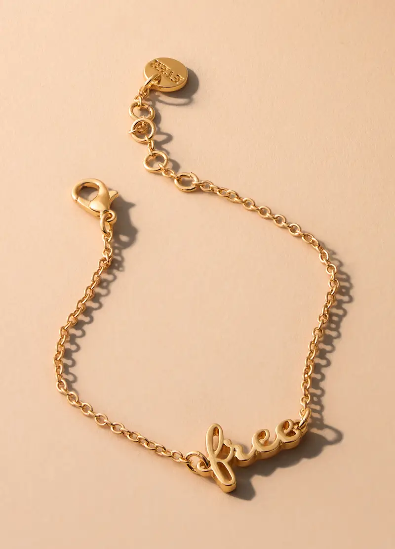 Bracciale Ever Free Donna, Unisex, Giallo Oro