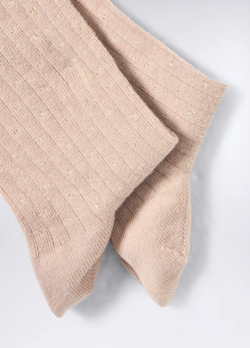 Calze Corte Stretch Donna, Beige chiaro miniatura 2