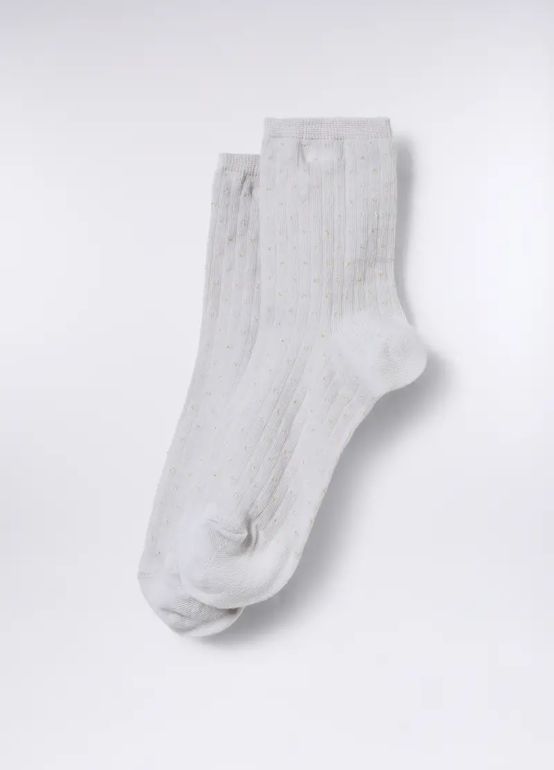 Calze Corte Stretch Donna, Grigio chiaro