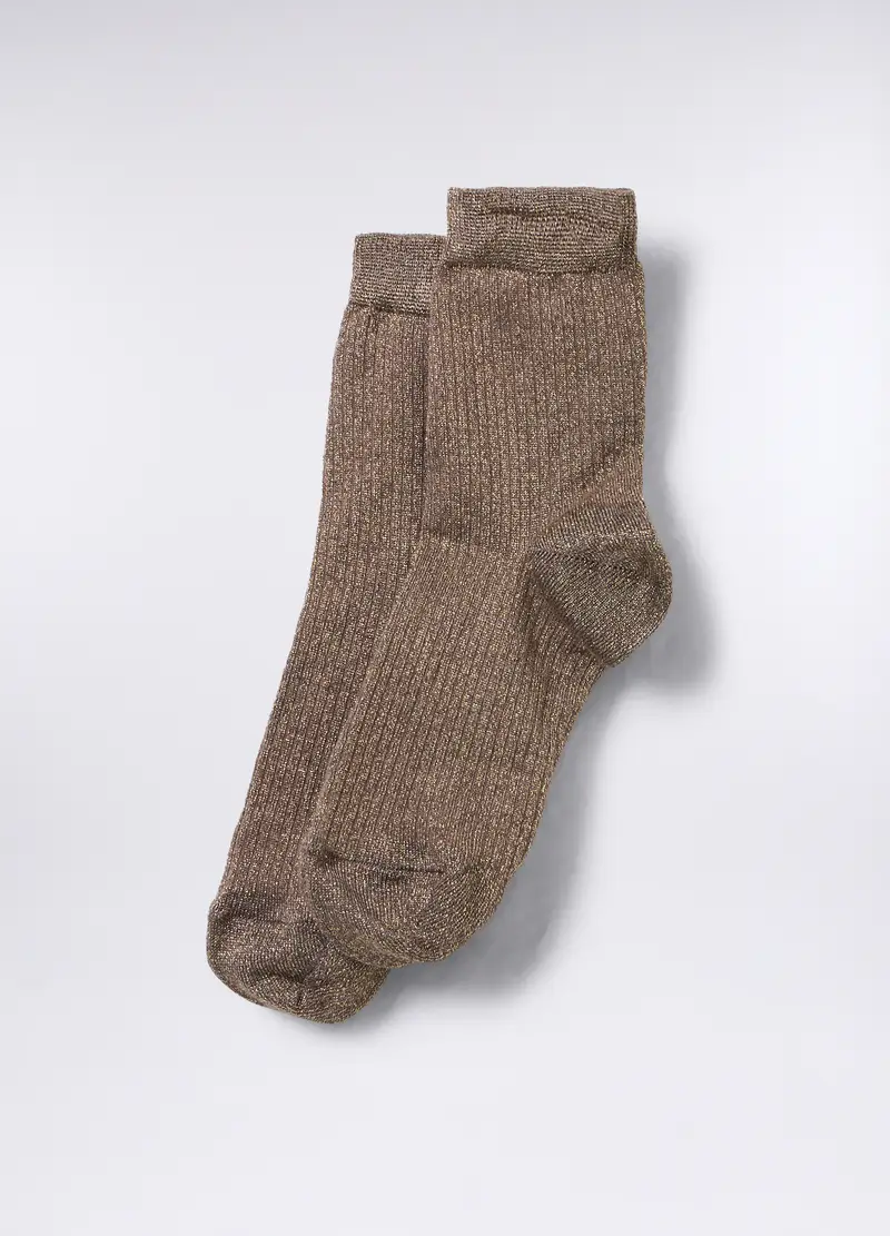 Calze In Misto Viscosa Di Bamboo Donna, Marrone