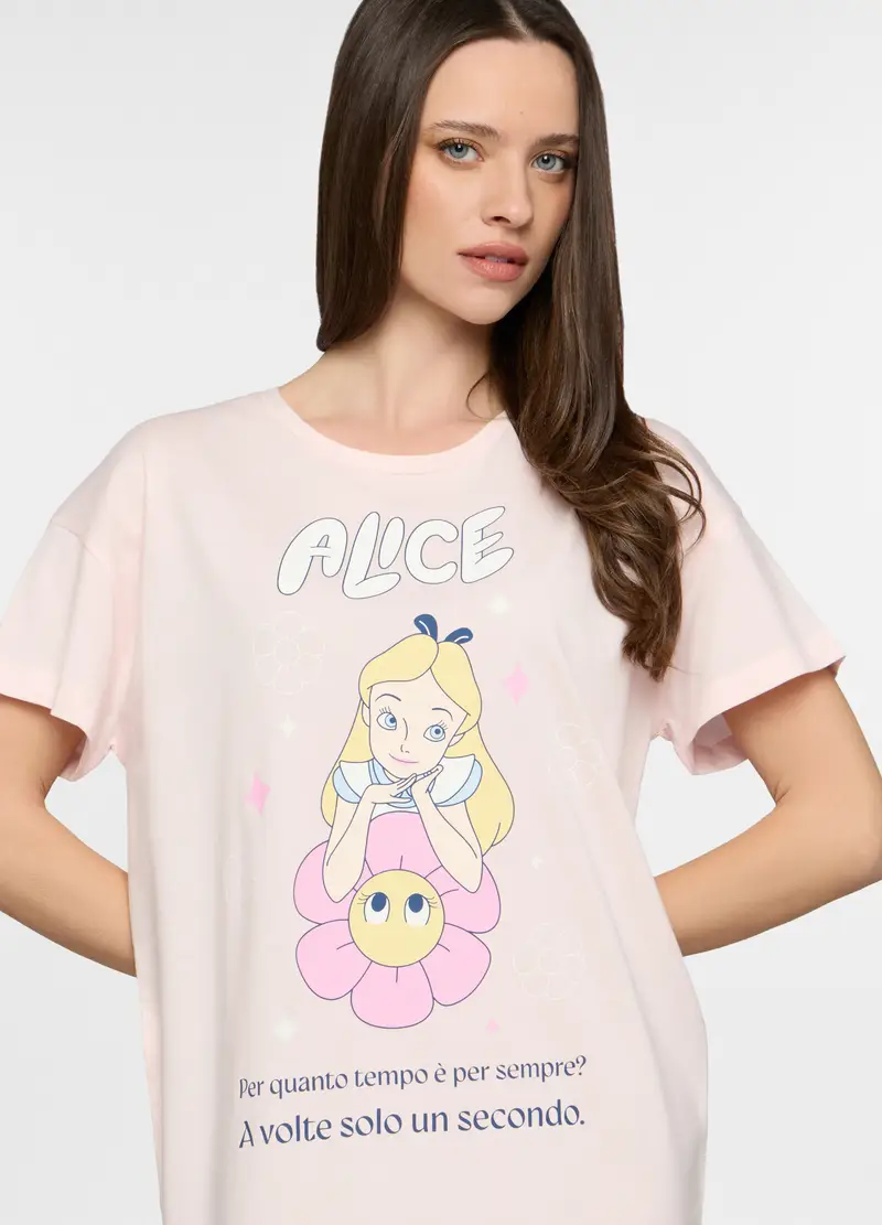 Camicia Da Notte Disney In Jersey Donna, Rosa chiaro miniatura 3