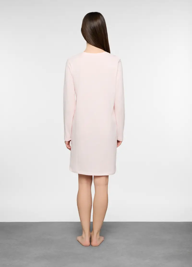Camicia Da Notte In Jersey Donna, Rosa chiaro miniatura 2