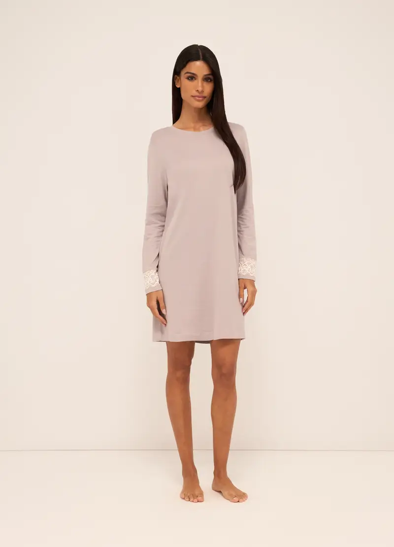 Upim, Camicia Da Notte In Misto Cotone Donna, Beige chiaro, Taglia: S