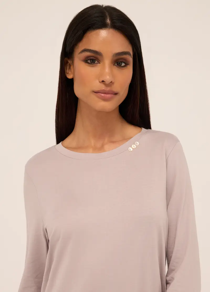 Upim, Camicia Da Notte In Misto Cotone Donna, Beige chiaro, Taglia: S miniatura 2