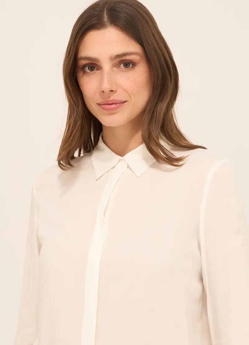 Upim, Camicia In Pura Viscosa Donna, Bianco panna, Taglia: L miniatura 2