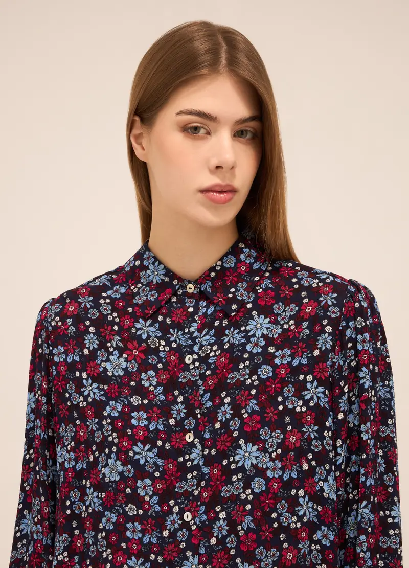 Upim, Camicia In Pura Viscosa Donna, Blu scuro, Taglia: XS miniatura 2