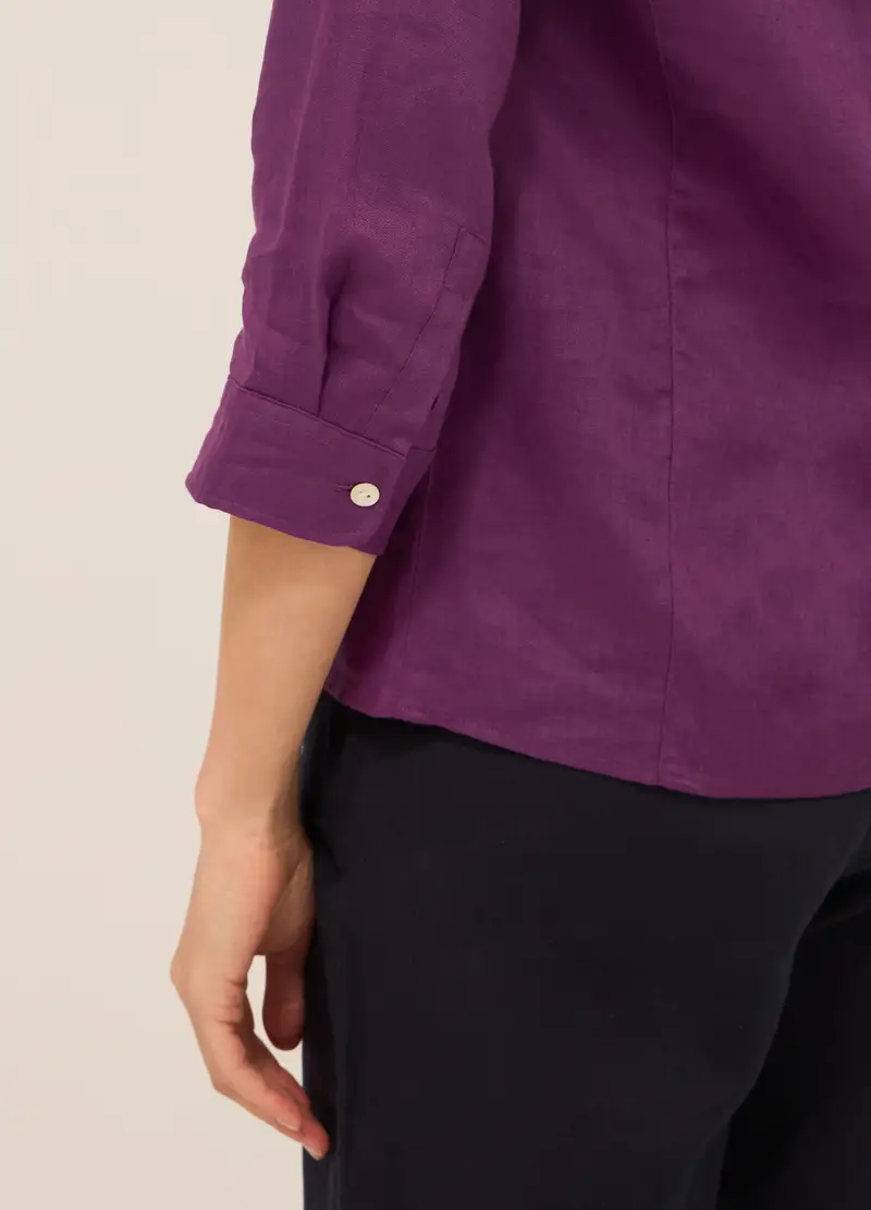 Upim, Camicia In Puro Lino Donna, Viola porpora, Taglia: S miniatura 2