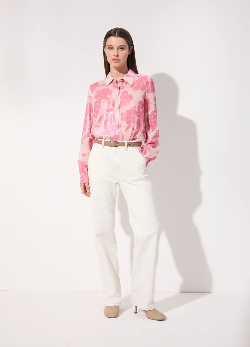 Camicia Laminata Donna, Unisex, Rosa fuxia