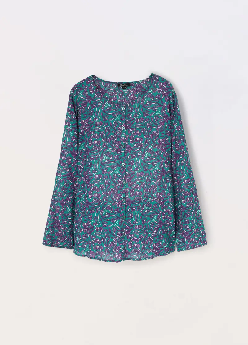 Upim, Camicia Misto Cotone Donna Curvy, Verde menta, Taglia: S