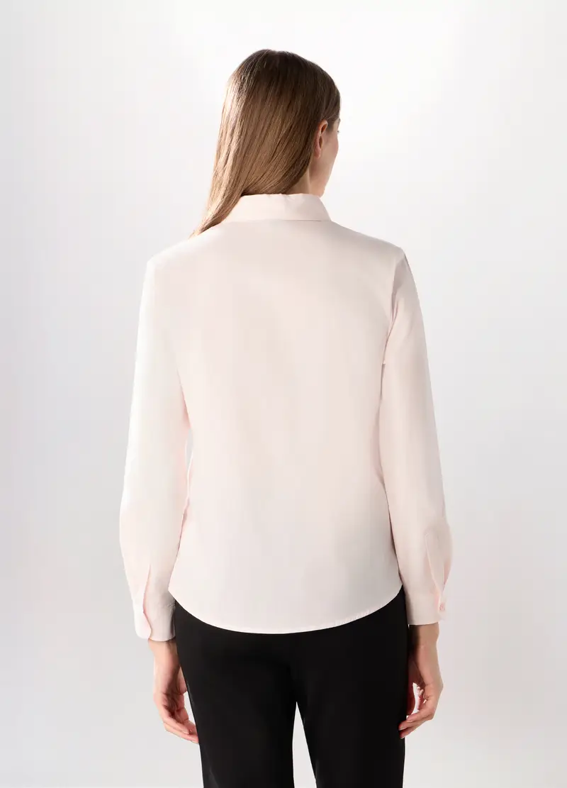 , Camicia Misto Cotone Donna, Rosa chiaro miniatura 2