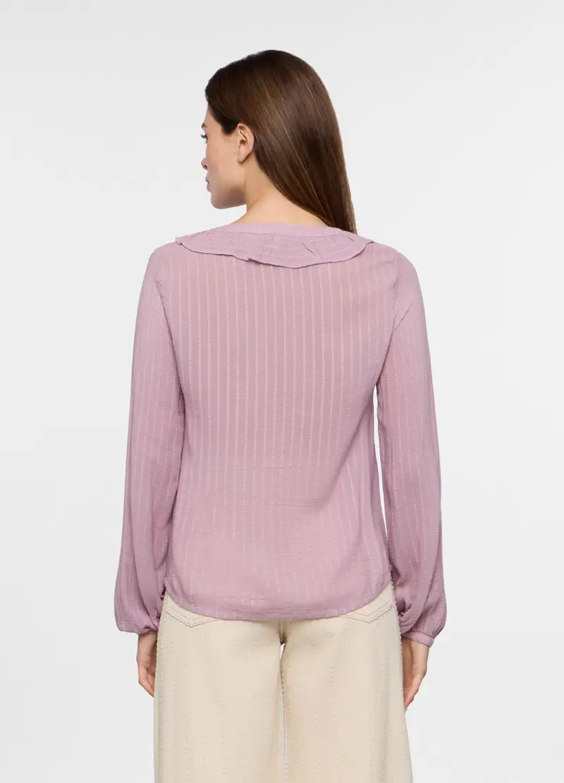 Camicia Misto Viscosa Donna, Rosa chiaro miniatura 2