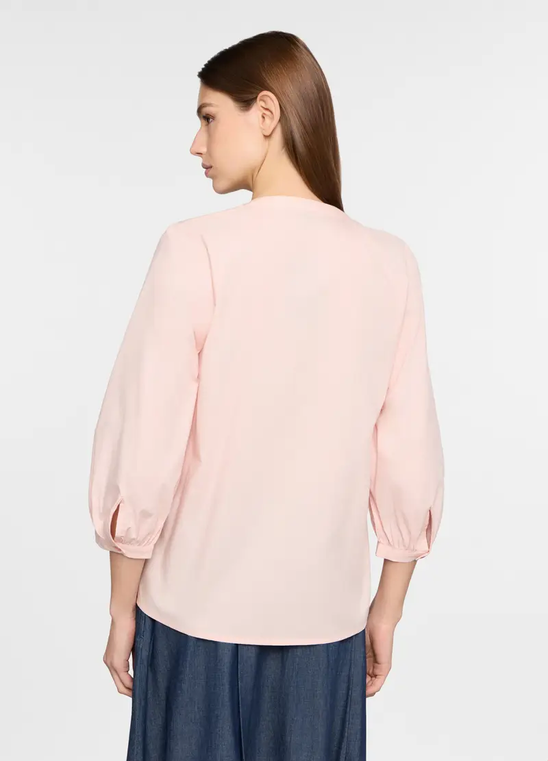 Camicia Regular Fit Con Scollo A V Donna, Rosa chiaro miniatura 2