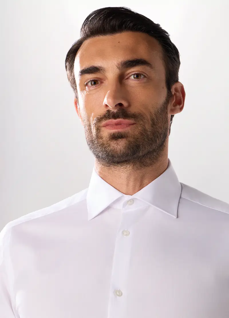 Upim, Camicia Regular Fit In Misto Cotone Uomo, Bianco ottico, Taglia: XL miniatura 2