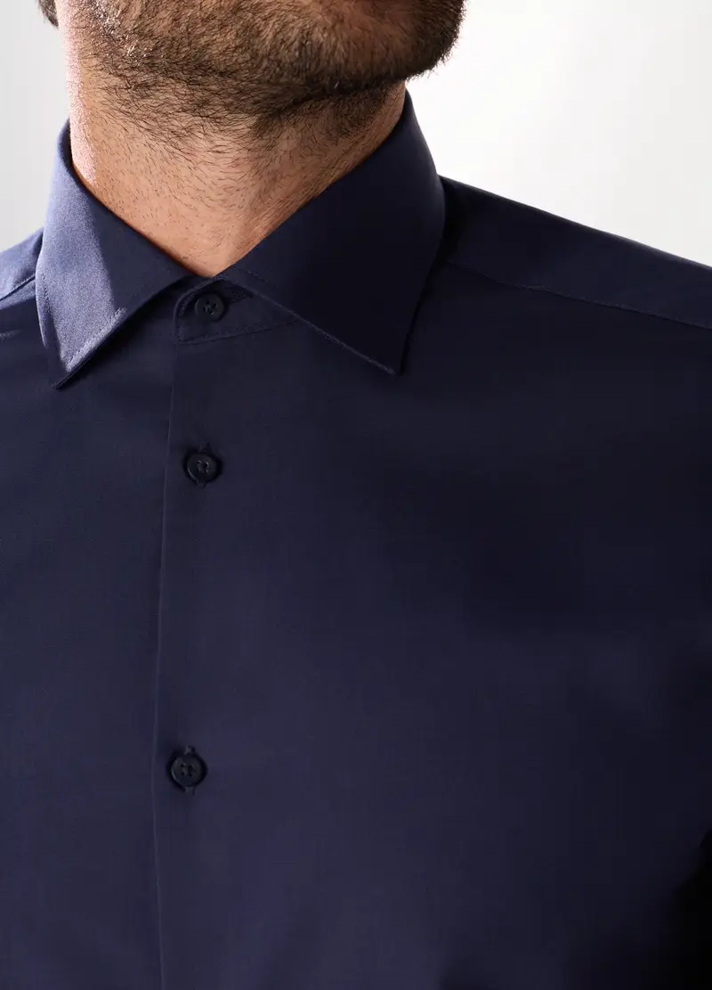 Upim, Camicia Regular Fit In Misto Cotone Uomo, Blu scuro, Taglia: S miniatura 2