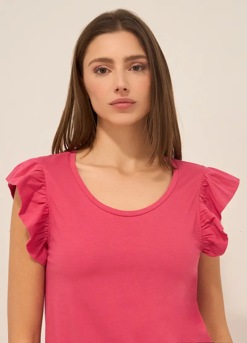 Upim, Canotta In Jersey Di Puro Cotone Donna, Rosa scuro, Taglia: S miniatura 2