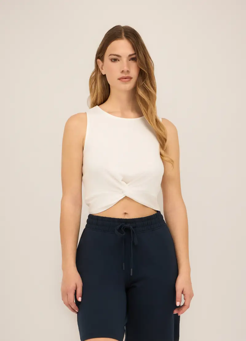 Upim, Canotta In Jersey Stretch Donna, Bianco gesso, Taglia: XL