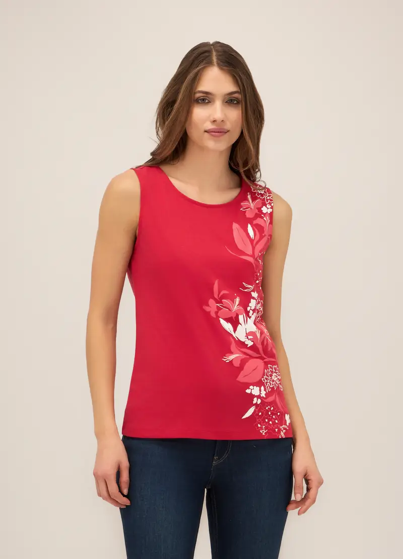 Upim, Canotta In Puro Cotone Donna, Rosso aragosta, Taglia: S