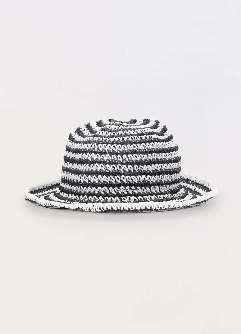 Cappello A Righe Donna, Blu Bluette