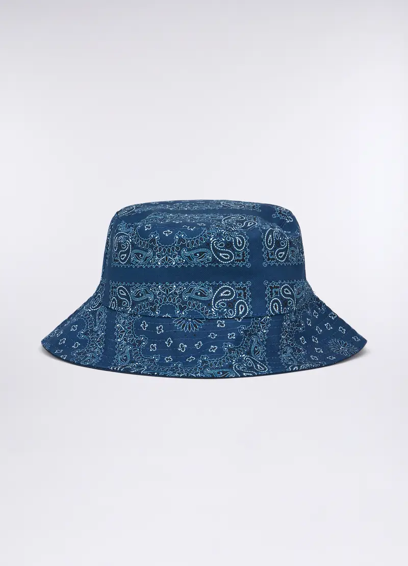 Cappello Alla Pescatora In Puro Cotone Donna, Blu elettrico miniatura 2