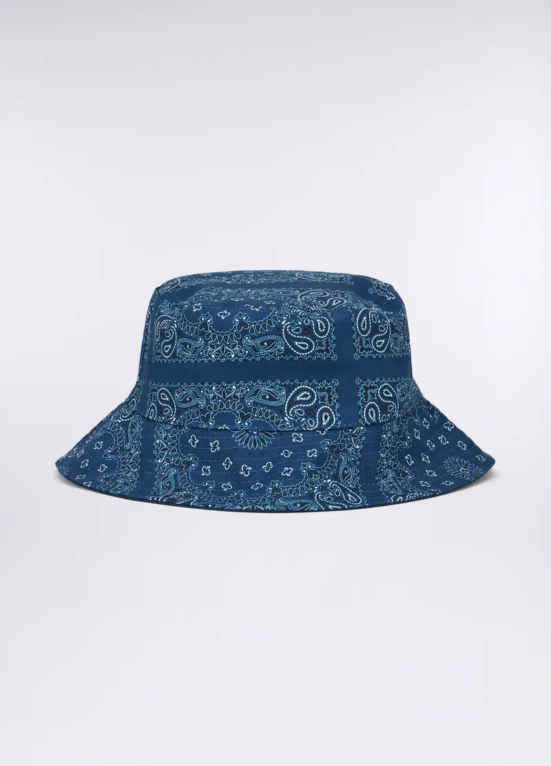 Cappello Alla Pescatora In Puro Cotone Donna, Blu elettrico